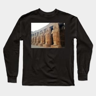 Ancient Architecture of Karnak Temple in Luxor Long Sleeve T-Shirt